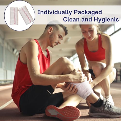 48 Pack Elastic Bandage Wrap 3” Bandage Wrap with Hook and Loop Closure on Both Ends Self Adhesive Bandage Wrap for Sports, Medical, and Injury Recovery - size: 3 Inch (Pack of 2)