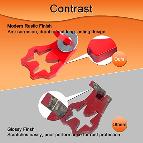 T-Post Metal Gate Hinge Pins - 5/8 Pin, Outdoor Chain Link Fence Hanger for Farm, Garden Gate