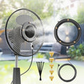 Fan Misting Kit. Fan Misters for Cooling Outdoor | Integrated Mister Ring for Outside with Water Valve. Fit for Any Outdoor Fan. Durable, Seamless Fan Mister not Easy to Leak - size: 20FT