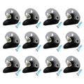 12 Pcs Pinlock Insulators with 3 Point Gate Connector | Electric Fence Gate End Insulators