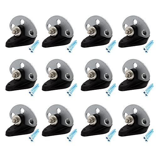 12 Pcs Pinlock Insulators with 3 Point Gate Connector | Electric Fence Gate End Insulators