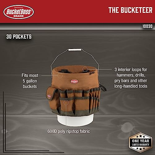 Bucket Boss The Bucketeer Bucket Tool Organizer in Brown, 10030 - size: (Pack of 1)