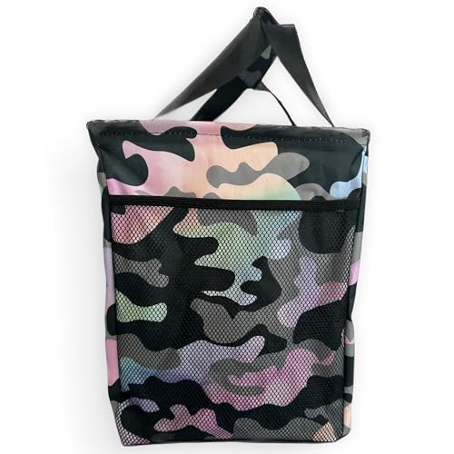 Large Collapsible Tote - color: Rainbow Camo