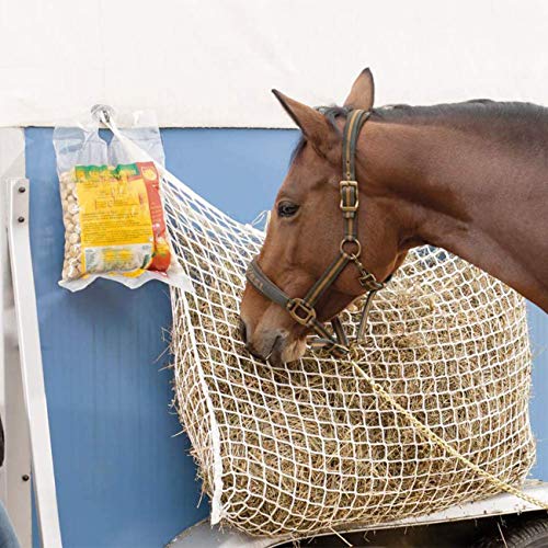 Orgrimmar Horse Feeding Slow Feed Hay Net Bag with Small Opening 63”x40”