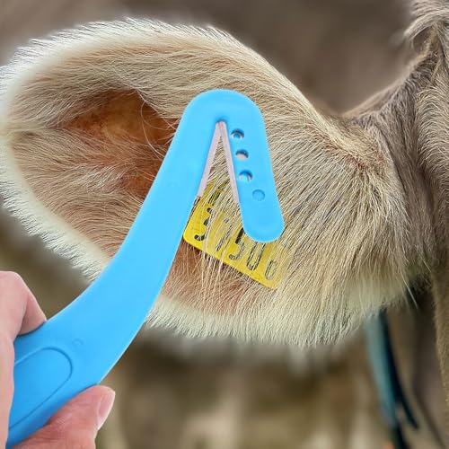 VANZACK 2pcs Livestock Ear Removing Tool Ear Skin Magnet Cutter for Cattle Cow Goat Sheep Pig