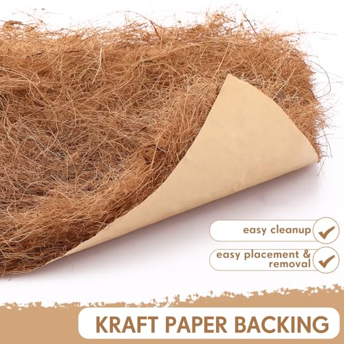 Yerliker Chicken Nesting Box Pads Laying Hen Chicken Coop Bedding,24 Pack | Chicken Laying Hens Pads, Coconut Fiber Henhouse Nesting Boxes Bulk, for Chicken Accessories Supplies