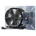 Abestorm 540 CFM Crawlspaces Ventilation Fan with Humidistat 8.7 Inch | Stainless Steel Vent Fan Digital Panel, Temperature Controller with Humidistat for Attic with Isolation Mesh, IP 55 Rated - color: Silver
