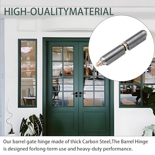 5PCS 3 Inch Bullet Weld On Hinges, Weldable Carbon Steel Barrel Hinges Heavy Duty for BBQ Smoker, Trailer Ramp, Gates, Trucks, Metal Swing Door, Industrial Rustproof - size: 3 Inch