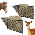 Hay Feeder Blanket Holder Carbon Steel Hay Rack Wall Mounted Hay Feeder for Horses Goats Farm Indoor and Outdoor Usee(2PCS) - size: 2PCS