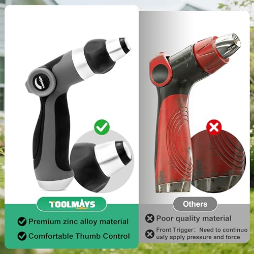Garden Hose Nozzle Sprayer, Heavy Duty, High Pressure | Heavy duty, High pressure, Leak-free, Comfort grip, Thumb control, Universal fit - size: Small
