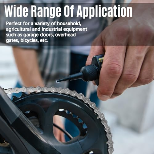 Tandefio #41 10 ft Roller Chain for Gate Openers Carbon Steel Operator Chain with 2 Connecting Links for Extension Replacement Electric Automatic Sliding Gate Opener Garage Hanger Door Karts Bike - size: 10 ft, style: #41