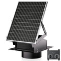 Hon&Guan 25W Solar Attic Fan, 24/7 Smart Cooling for Up to 1300 Sq Ft