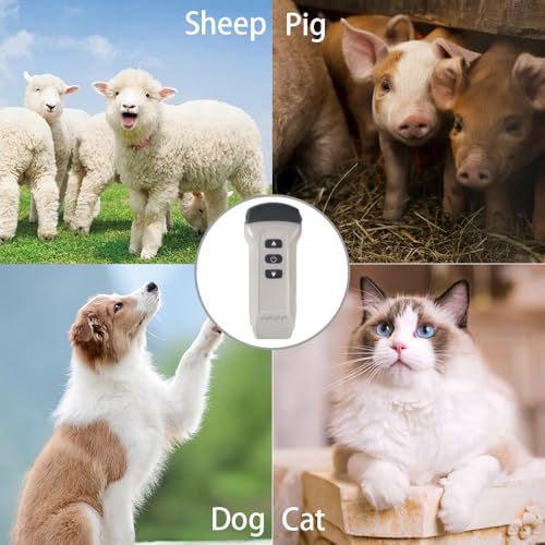 Dual Probe Wireless Color Doppler Ultrasound Machine 3.2MHZ and 7.5MHZ Probe, Wireless Ultrasound Machine for Android and iOS, Handheld Ultrasound Scanner for Dog, Cat, Horse, Pig, Sheep