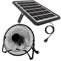 Solar Powered Fan, 8 Inch Install-Free, with 18W IP65 Portable Solar Panel, Cloudy Days Working Solar Fan for Air Circulation and Cooling in Greenhouse, Chicken Coop, Pet House, Attic, 14ft Long Cable