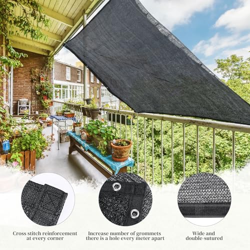 50% Shade Cloth for Garden, 10 x 20 FT Sun Shade Mesh Tarp with Reinforced Grommets, Durable HDPE Material Outdoor Shade Cloth for Plants, Greenhouse, Pergola and Backyard Patio Sunshade - size: 10 x 20 FT 50%