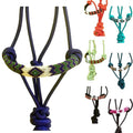 Majestic Ally Padded Beaded Nose Braided Rope Halter with 10' Matching Lead - Full (Royal Blue) - color: Royal Blue