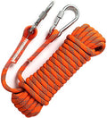 Static Climbing Ropes 35FT,50FT,100FT,150FT,200FT,250FT(Diam 10mm,16mm) - color: Orange(diam 10mm), size: 100 FT