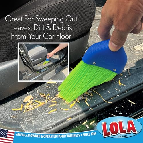 LOLA Whisk Broom, Hand Brush, 6 Pack Durable Bristles, Whisks Away Dirt & Debris, Compact, Hang Hole for Easy Storage, Indoor/Outdoor - size: 6 Pack, style: 2026 Model