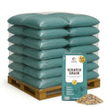Chicken Scratch Grain for Chickens, Ducks & Turkeys, Natural 3-Grain Scratch Feed Treat, Made in USA, Foraging & Energy Support, 2000 lbs - size: 2000lb (Pallet), style: Scratch Grain