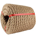 Manila Rope 3/4in x 50ft,Natural Hemp Thick Ropes,Large Decorative Nautical Rope,Twisted Manila Ropes Great for Gardening,Railings,Hammock - size: 3/4in, style: 50FT