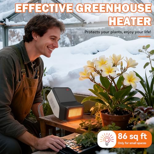 Dog house heater for chicken coop pet, adjustable temperature of 300W/600W for winter warmth, low noise, overheat protection, bite-proof wires, suitable for indoor and outdoor use
