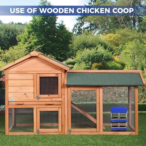 Galvanized Steel 2-Tier 4 Compartment Chicken Nesting Box with Pull Out Tray, Roll Away Nest Boxes for Laying Hens Egg Collection, Wall Mount Poultry Nest Box for Coop with Handle, Blue - color: Blue, size: 2 Tire 4 Compartments