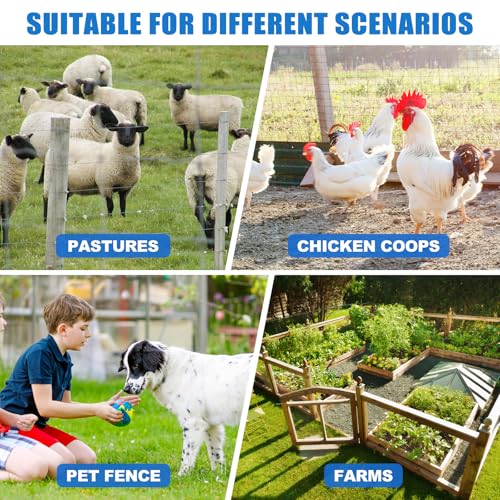 2 Mile AC Powered Low Impedance Electric Fence Charger，0.10 Joule Plug-in Electric Fence Energizer，Contain Small Animals, Keep Out Pests and Wildlife Invasion - color: Orange 0.10 Joule
