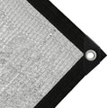 Shade Cloth-80% Aluminum Sunblock Neting,Durable Mesh Tarp with Grommets,Shade Cloth for Garden,Car, Outdoor Pergola,Greenhouse,Chicken Coop and Dog Kennel(Silver) - size: 6.5×12FT