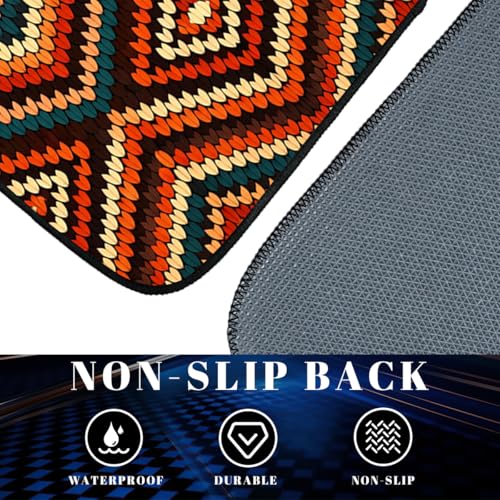 Boho Car Floor Mats Aztec Geometric Chevron Diamond Southwest Carpet Front Rear Carpets Mat Decorative Car Floor Carpets Non-Slip Auto Car Accessories Universal Fit Car Accessories for Truck - color: Boho