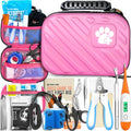 EVERLIT Pet Medic First Aid Kit | 95 Pcs Vet-Approved Medical, Outdoor & Emergency Supplies for Dogs, Cats, Animal Care | Travel-Friendly Compact Bag for Home, Car and Travel (Valentine Lace) - color: Valentine Lace