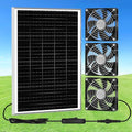 5.5" Solar Chicken Coop Fan 3 Kit, 30W Solar Powered Greenhouse Fan, Solar Exhaust & Intake Fans Outdoor Waterproof, for Outside Shed Doghouse Ventilation Air Circulation Cooling, No Battery - size: 5.5" Fan 3 Kit