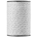 VEVOR Electric Fence Wire, 656Ft 200M Portable Polywire, 1/4" Diameter 6 Stainless Steel Strands for Reliable Conductivity and UV, Rust Resistance, Fencing Rope Line for Horse, Cattle, Livestock - size: 656Ft 200M, style: 1/4" Strands