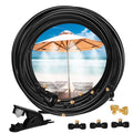 100FT Misters for Outside Patio, Outdoor Water Misting Cooling, Misting System, Backyard Mist Kit, for Garden, Fan, Gazebo, Greenhouse, Trampoline for Waterpark