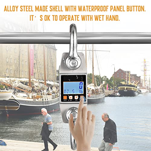 Digital Crane Scale 11000lb Hanging Scale Heavy Duty Industrial Hanging Weight Scale (11000lb/5000kg) - size: 5T