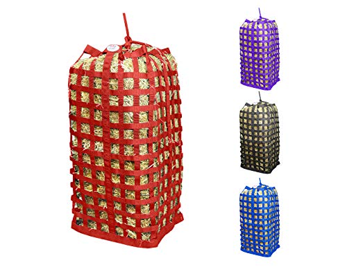 Derby Originals XL Go Around Slow Feeder Horse Hay Bag with Super Tough Bottom and 1 Year Warranty, Red, 71-7132-RED - color: Red