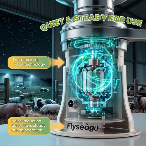 Electric Milk Cream Separator 50L/H 304 Stainless Steel 5L Bowl | Centrifugal skimmer professional fat separator machine for fresh cow & goat milk, 10500 rpm for home farm,100-240V
