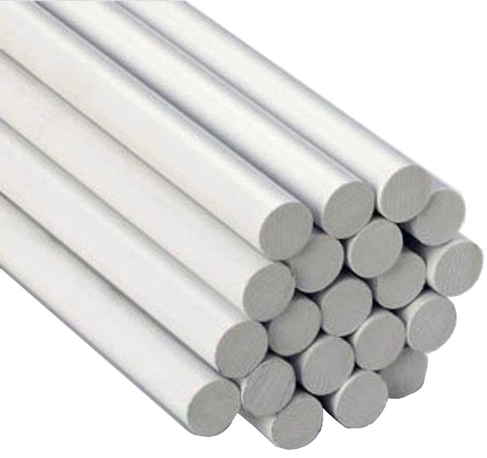 20 Pack Fiberglass Fence Posts 3/8" x 48" | White Fiberglass Rods for Garden Fencing Livestock Containment Temporary Electric Fence and DIY Projects | Lightweight Durable and Weather-Resistant