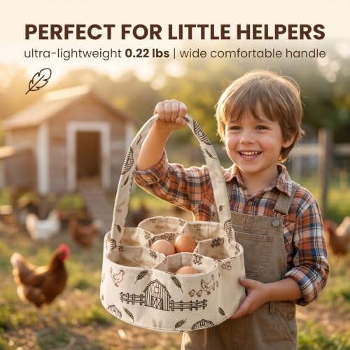 Egg Collecting Basket, Large Egg Collection Bag for Gathering Fresh Eggs - color: Color 11