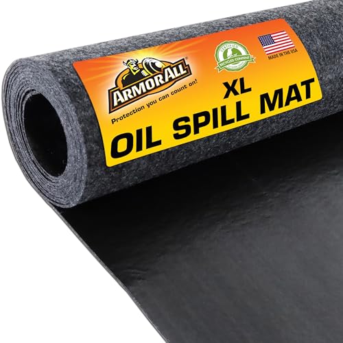 Armor All Premium Oil Spill Mat, Garage Floor Maintenance Mat (30" x 59"), Absorbent Oil Pad, Reusable, Washable, Durable, Waterproof Backing Contains Liquids, Protects Surface (USA Made) - size: 30" x 59"