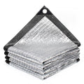 SUNNY GUARD 85% Aluminum Sun Shade Cloth, 3x6FT Heat Reflective Tarp | Reflective Aluminum Shade Cloth Blocks 85% Sunlight, Reduces Heat Buildup, and Keeps Gardens, Greenhouses and Cars Cooler - color: Sliver-85% Shade, size: 3x6FT