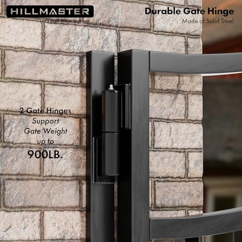 7 in Heavy Duty Barrel Gate Hinges,Steel Gate Door Hinges 900lbs Capacity for Swing Door, Trailer Ramp, Metal Driveway Gate Drive,Fence Gate, Weld On Install Barrel Hinges, 2 Pack - size: 7in