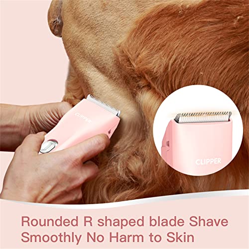 Dog Cat Home Hair Clipper Portable Electric Pet Grooming Kits,Pink,TS006 - color: Ts006-pink