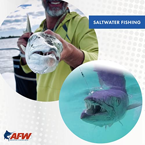 AFW Tooth Proof Fishing Line - Single Strand | High-Strength Stainless Steel Tooth Proof Fishing Line Single Strand Leader Wire Versatile Applications 360 lb test USA Made - color: Camo, style: #14, 218 Lb Test, 1 Lb