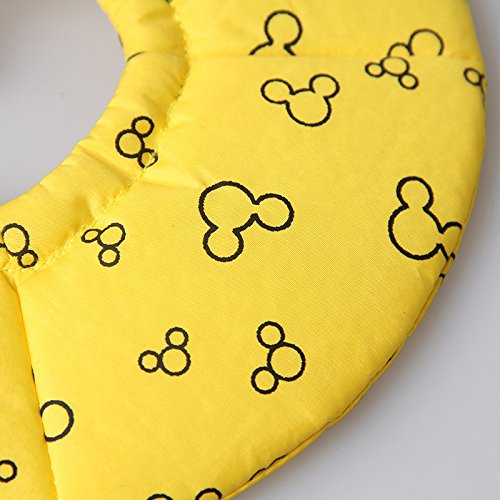 Hamster Rabbit Protection Cone Neck Recovery Collar - Small Animal Pets Elizabethan Collar Anti-Water Bite Sratch Risistant for Guinea Pig Mice Mouse Rats Ferret Squrrel (L, Yellow) - color: Yellow, size: L