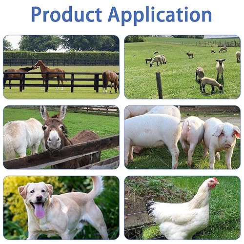 Electric Fence Energizer Plus 2 Mile/ 8 Acres Plug,Electric Fence Charger PE2，Livestock Fence Chargers for Containing Pets and Keeping Out Small Nuisance Animals 0.10 Joule - color: 0.10 Joule