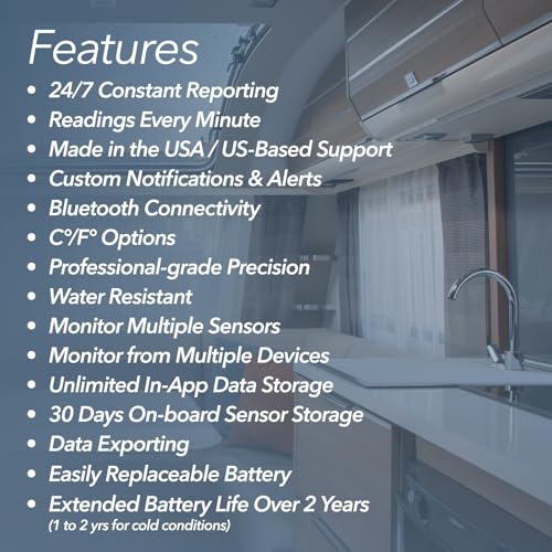 HTP.xw Temperature, Humidity & Barometric Pressure, Bluetooth | Water resistant, measures dewpoint, VPD & heat index, indoor/outdoor, unlimited in-app data, works with G1 Gateway, USA made