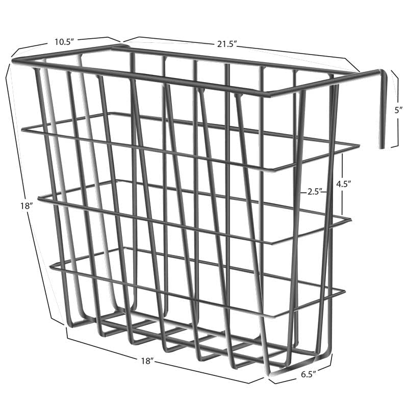 Premier 1 X-Tuff Single Sided Hay Feeder | Hot-dip galvanized. Small openings reduce waste. Lambs eat through bottom. L-hooks hang on panels up to 2" thick.
