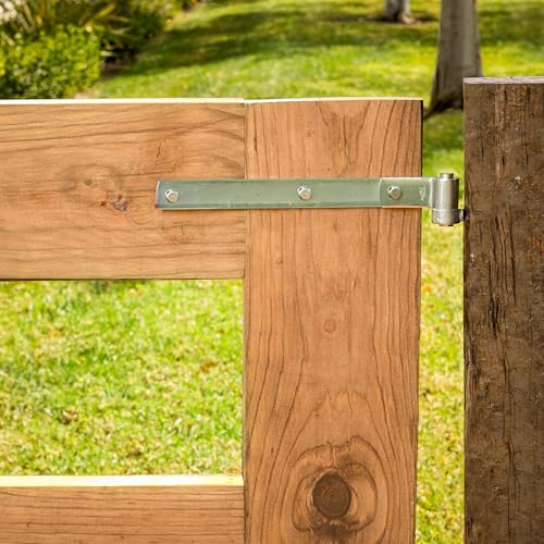 National Hardware Gate Hinge Strap, 16 in, Steel, Zinc Plated | Hot-Rolled Steel Strap for Wood Farm and Fence Gates; WeatherGuard Finish Resists Rust in Outdoor Use - size: 16 Inch x 3/4 Inch