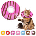 Seyezo Cat Cone Collar Soft, Adjustable Cat Recovery Cone, Pink, Large | Stop Licking, Cute Donut E Collar, Anti-Lick Elizabethan Collar for Kittens, Protective Neck Pillow - color: Pink, size: Large