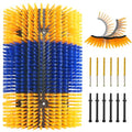 Livestock Scratching Brush Upgraded Large Cow Scratcher Tool Anti-Itch Tool Massage Grooming Cattle Brush With 12 Screws For Horses，Goat,Cattle,Cow,Sheep, Pigs（1pack） - size: 1pack